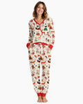 Santa Paws Parade Bamboo Women Pajama Set
