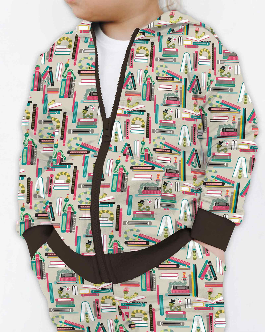 Bookworm Adventures Bamboo Zip Hoodie
