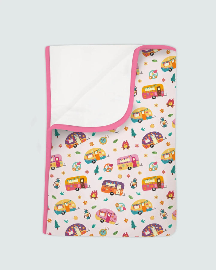Happy Little Camper Bamboo Blanket