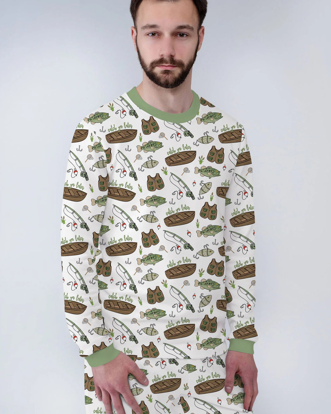 Catch Ya Later Bamboo Men's Pajama Set
