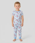 Little Miss Firecracker 4th July Bamboo Two Piece Short Sleeve Pajama Set