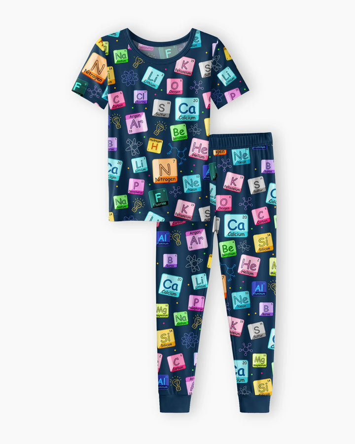 Science Elements Bamboo Two Piece Short Sleeve Pajama Set