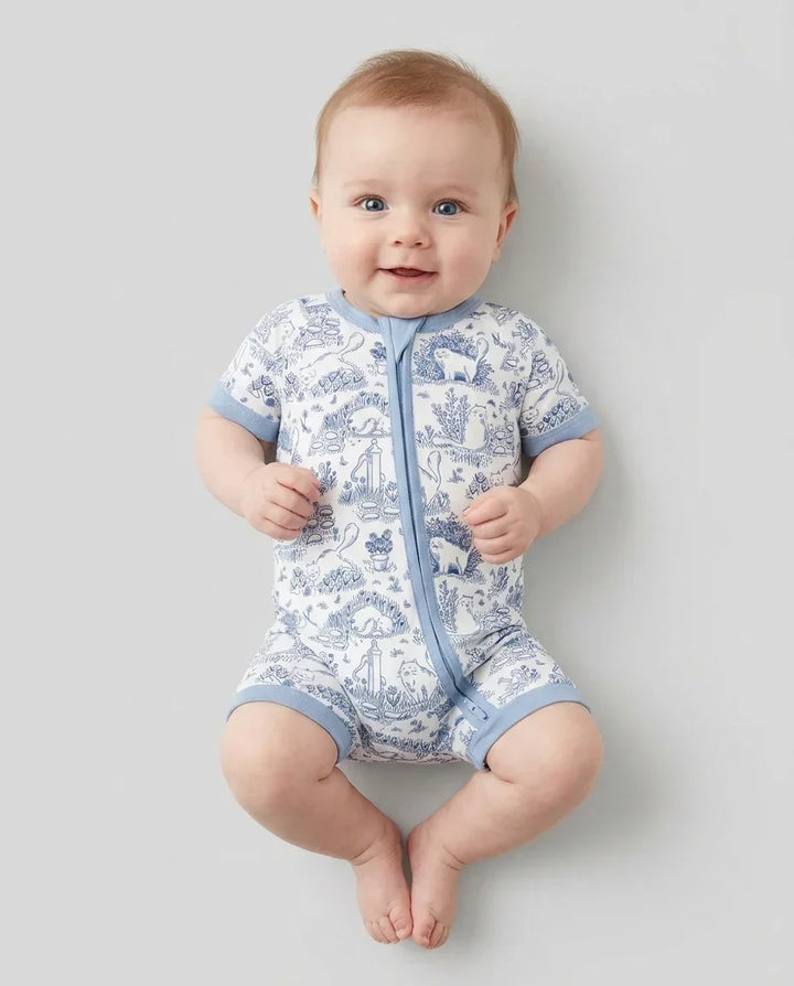 Toile Cats Bamboo Shorty Zippy