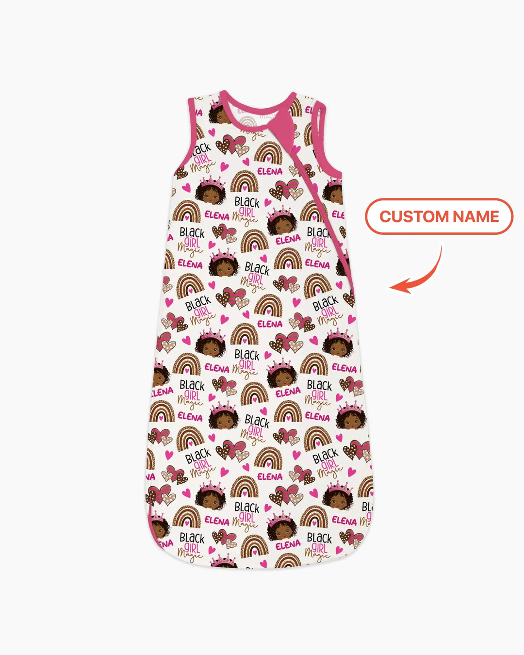 Custom Name Black Girl Magic Bamboo Sleep Bag