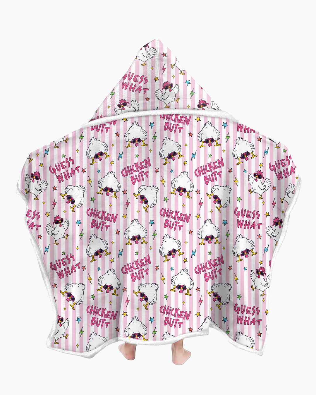 Guess What Chicken Butt! Bamboo Wearable Hooded Blanket