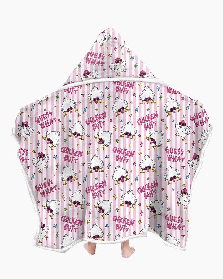 Guess What Chicken Butt! Bamboo Wearable Hooded Blanket