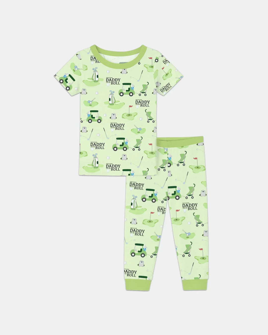 Daddy Golf Team Bamboo Two Piece Short Sleeve Pajama Set