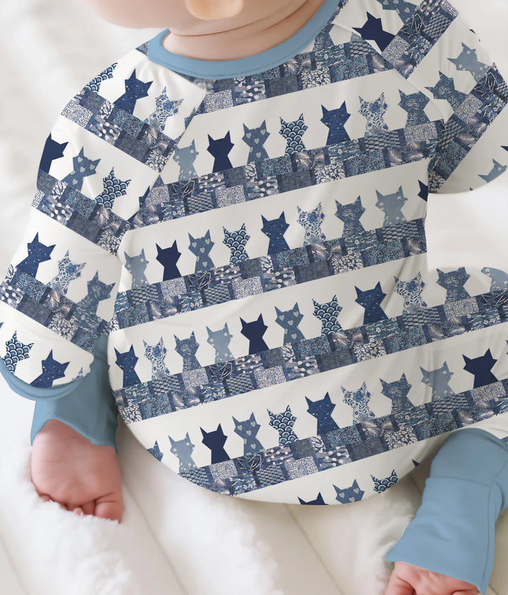 Midnight Feline Bamboo Convertible Zippy
