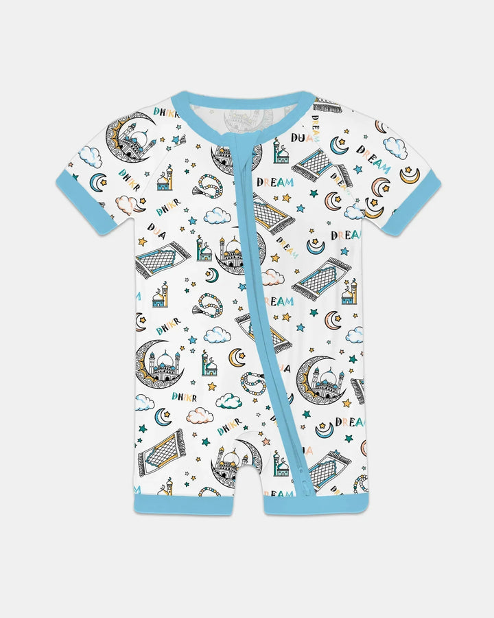 Dua, Dhikr, Dream Matching Family Bamboo Shorty Zippy