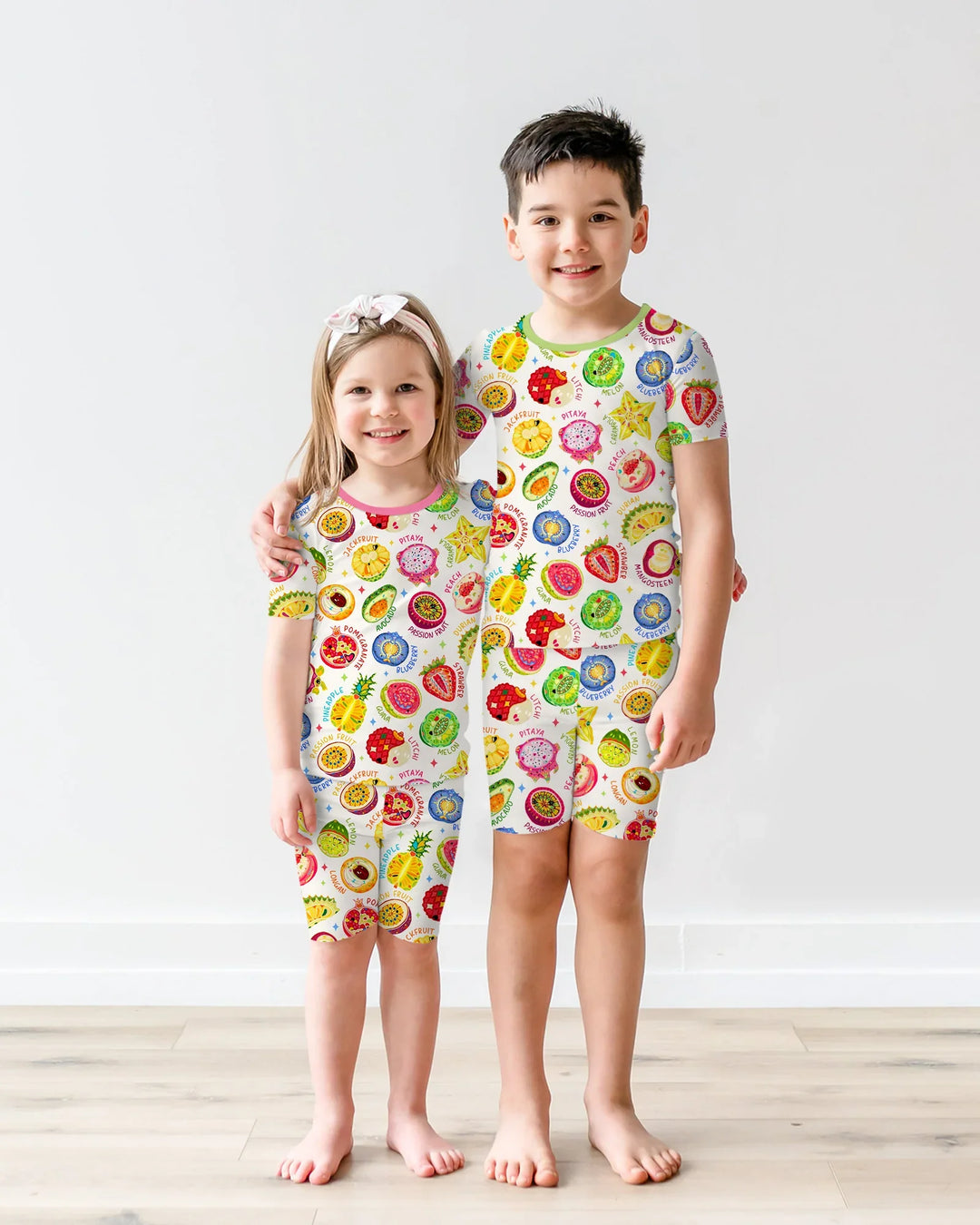 Juicy World Bamboo Two Piece Short Sleeve Shorts Pajama Set