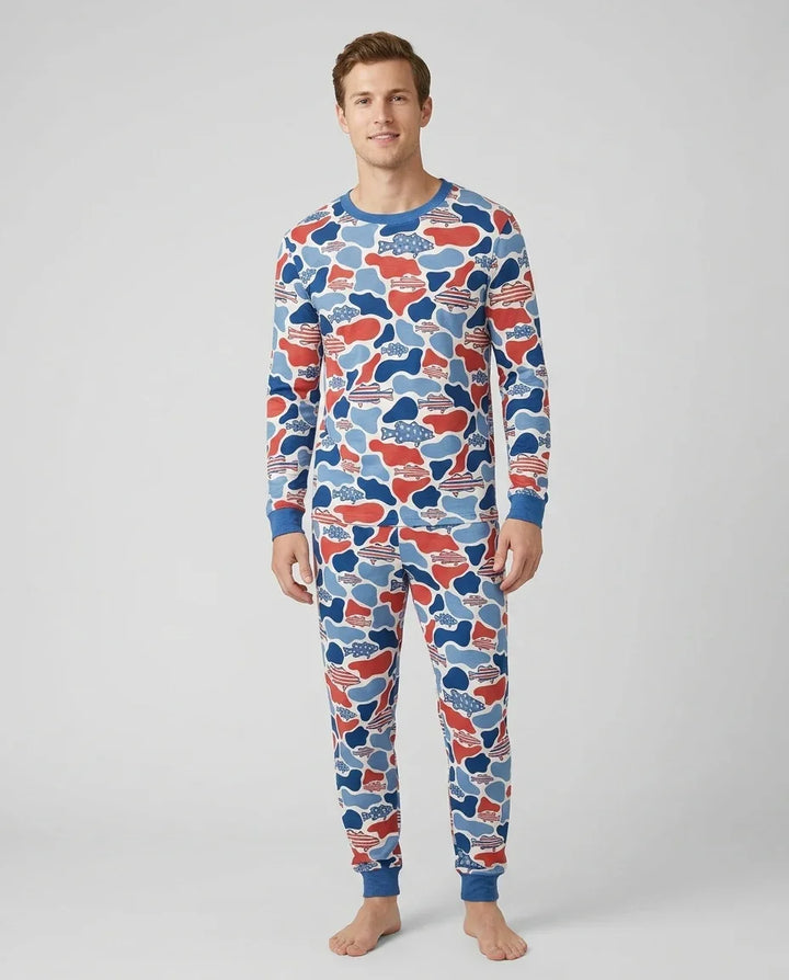 Reel America Daddy & Me Matching Bamboo Men's Pajama Set