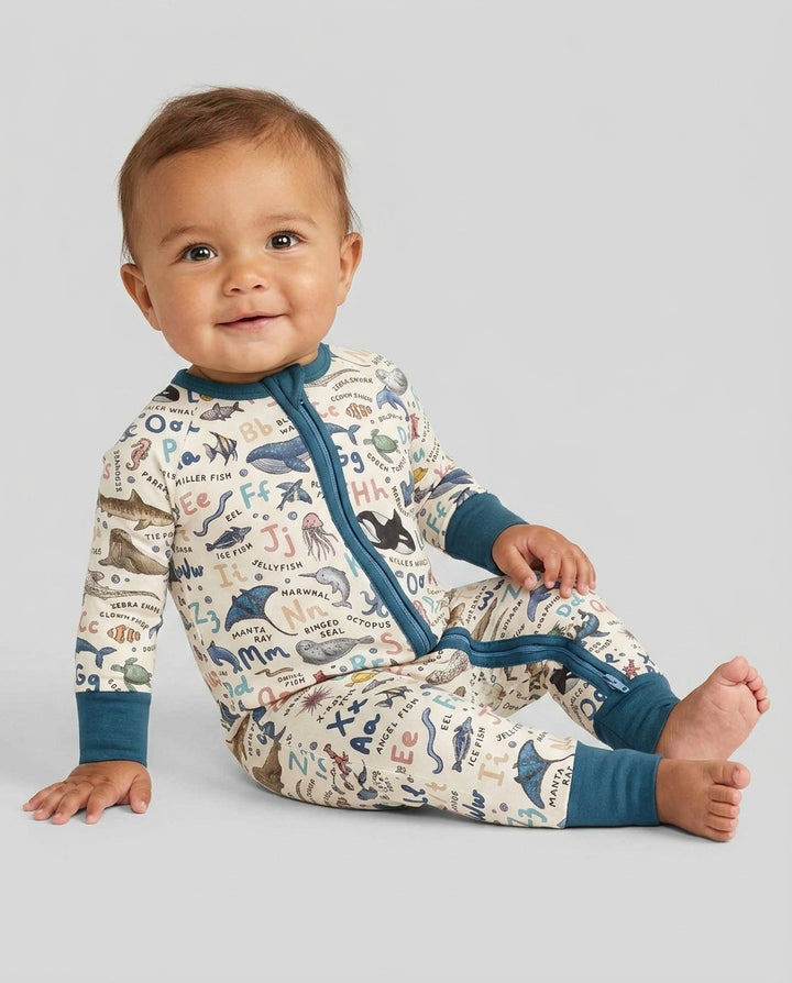 Ocean Animal Alphabet Bamboo Convertible Zippy