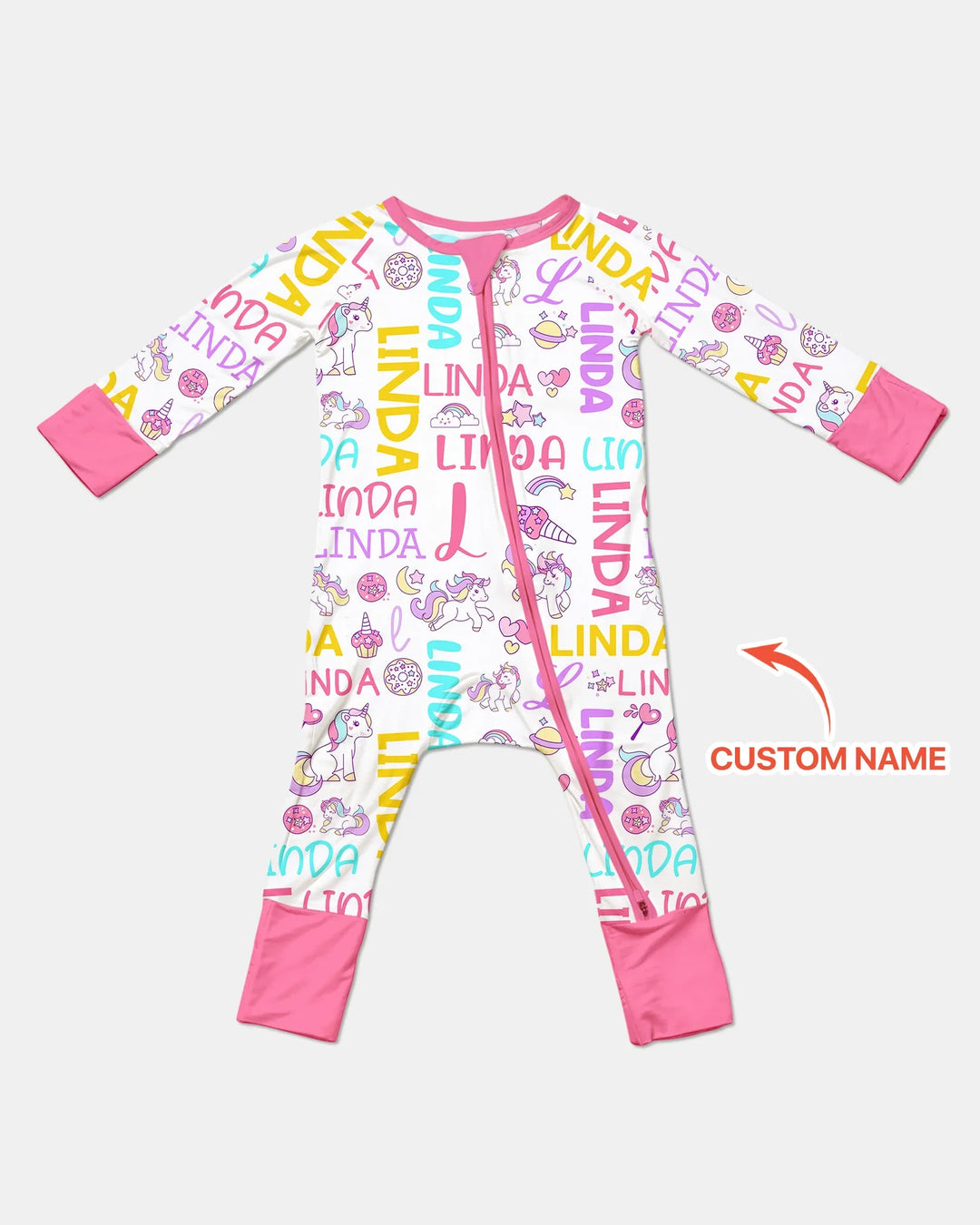 Personalized Fantasy Unicorn Word Bamboo Convertible Zippy