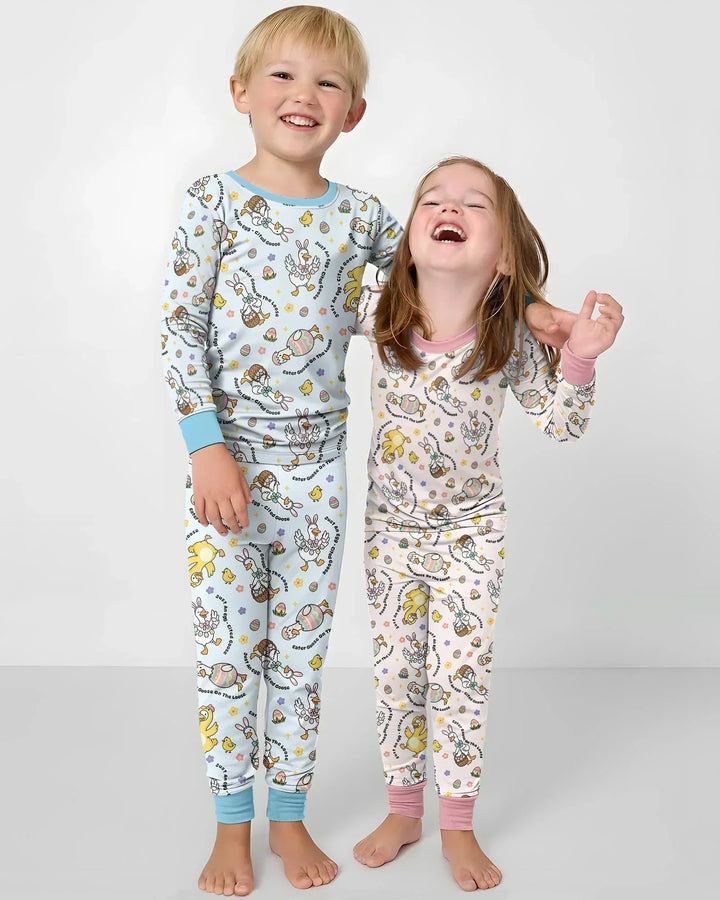 Easter Goose Family Matching Bamboo Men's Pajama Set