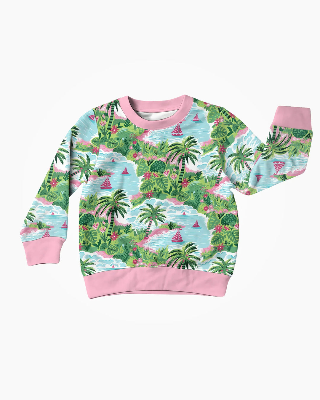 Preppy Coast Beach Club Bamboo Crewneck Sweatshirt