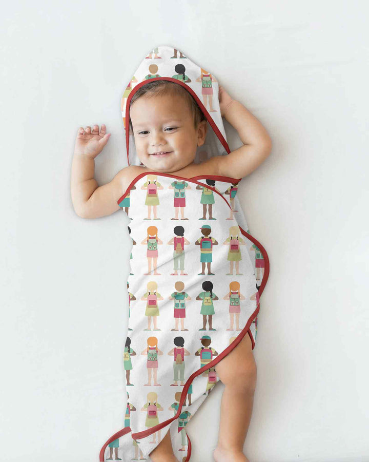 Little Friends Everywhere Hooded Bamboo Towel Set