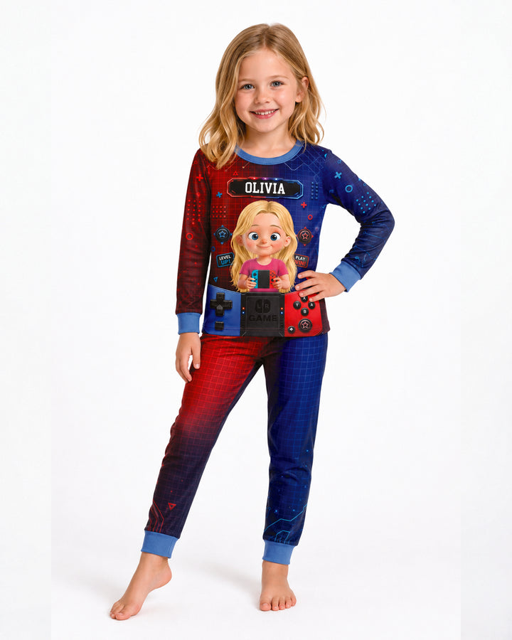 Game Controller Baby Bamboo Two Piece Long Sleeve Pajama Set