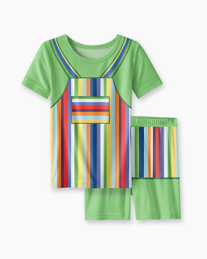 Template Bamboo Two Piece Short Sleeve Shorts Pyjamas Set