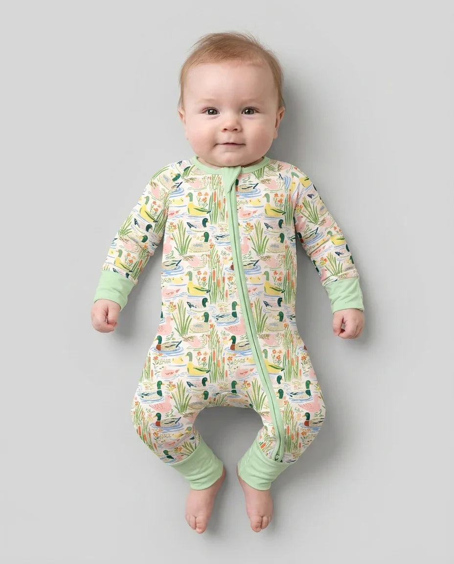 Whimsical Mallard Duck Bamboo Convertible Zippy