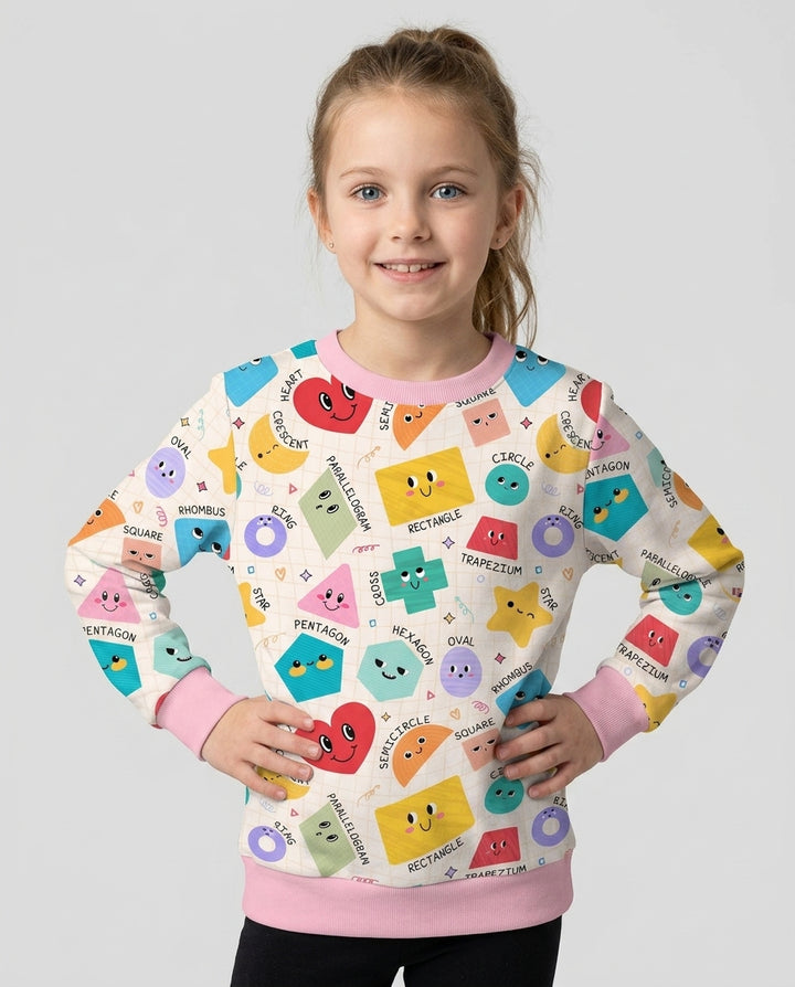 Happy Shape Squad Family Matching Bamboo Crewneck Sweatshirt
