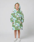 Preppy Coast Beach Club Wearable Bamboo Blanket Hoodie
