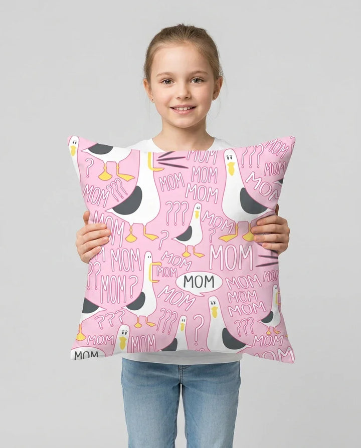 Funny Seagull MOM Bamboo Pillow Case