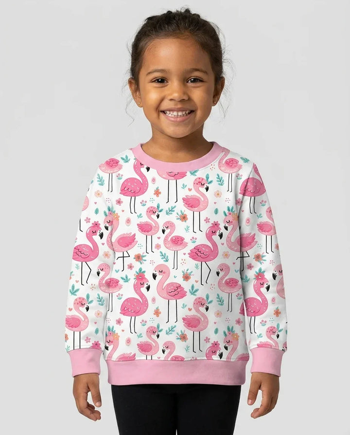 Hello Flamingo Bamboo Crewneck Sweatshirt