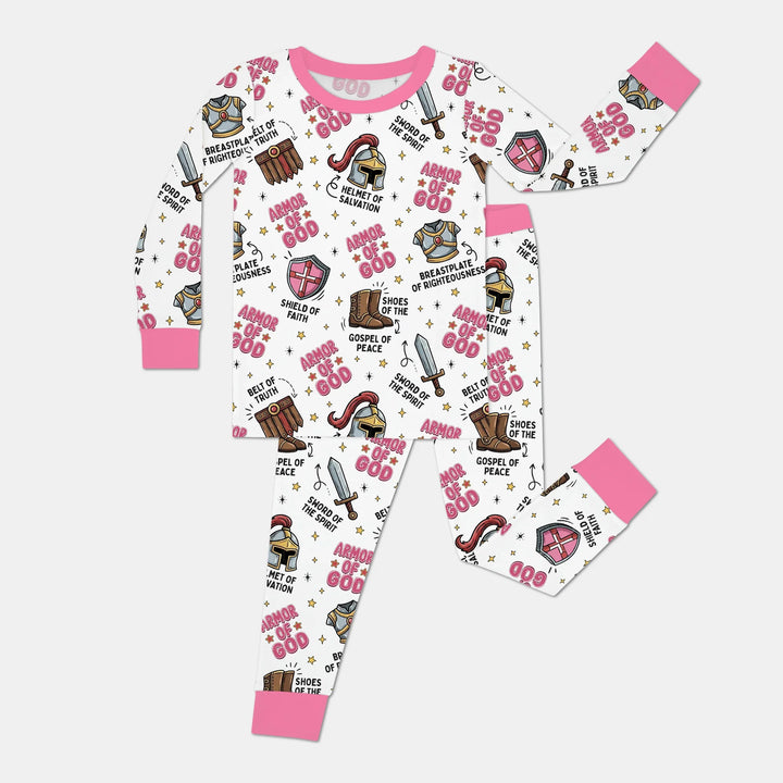 Armor of God Bamboo Two Piece Long Sleeve Pajama Set