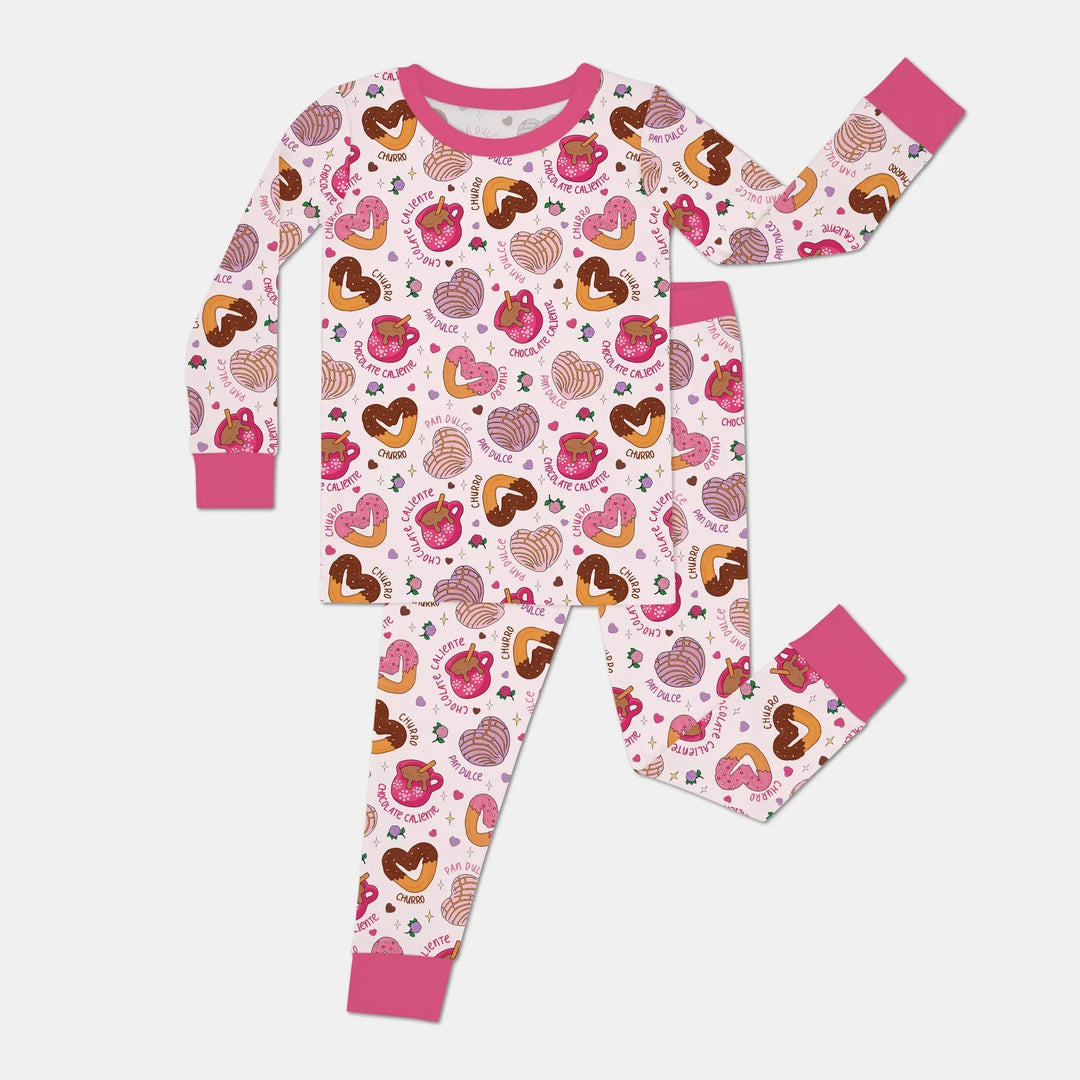 Te quiero un churro Bamboo Two Piece Long Sleeve Pajama Set
