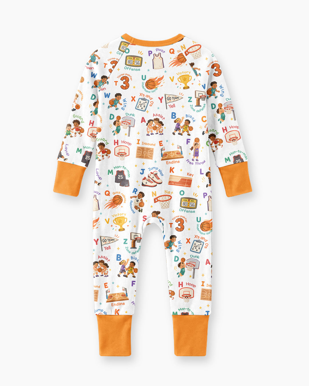 Basketball Alphabet Bamboo Convertible Zippy