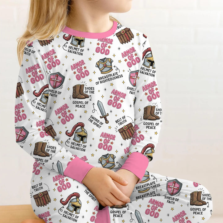 Armor of God Bamboo Two Piece Long Sleeve Pajama Set
