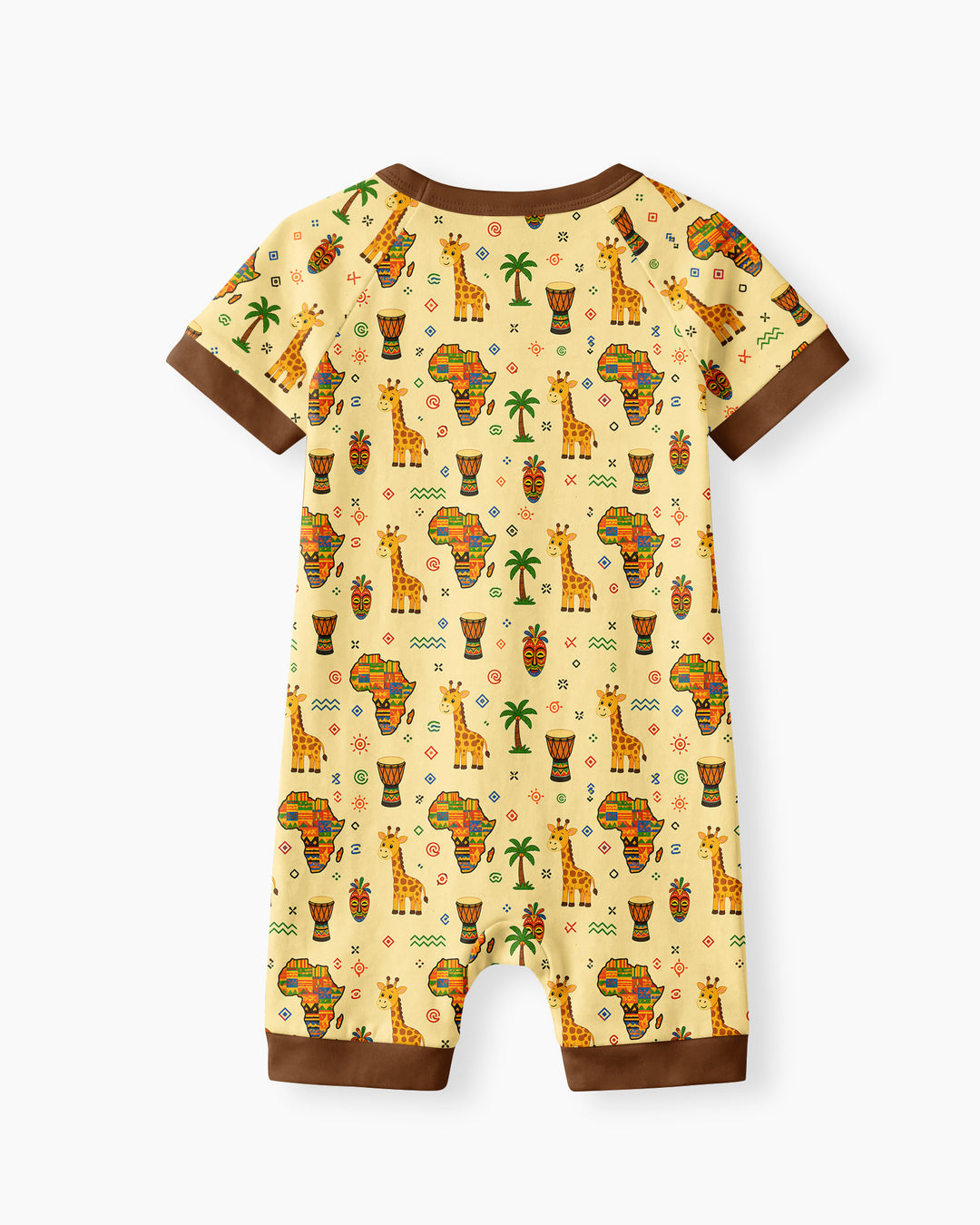 African Culture Bamboo Shorty Zippy