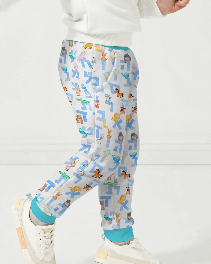Hebrew Animal Alphabet Bamboo Jogger