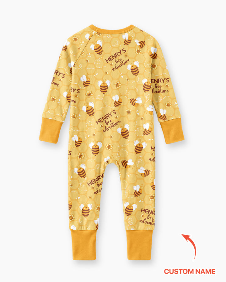 Custom Name Bee Back To School Bamboo Convertible Zippy