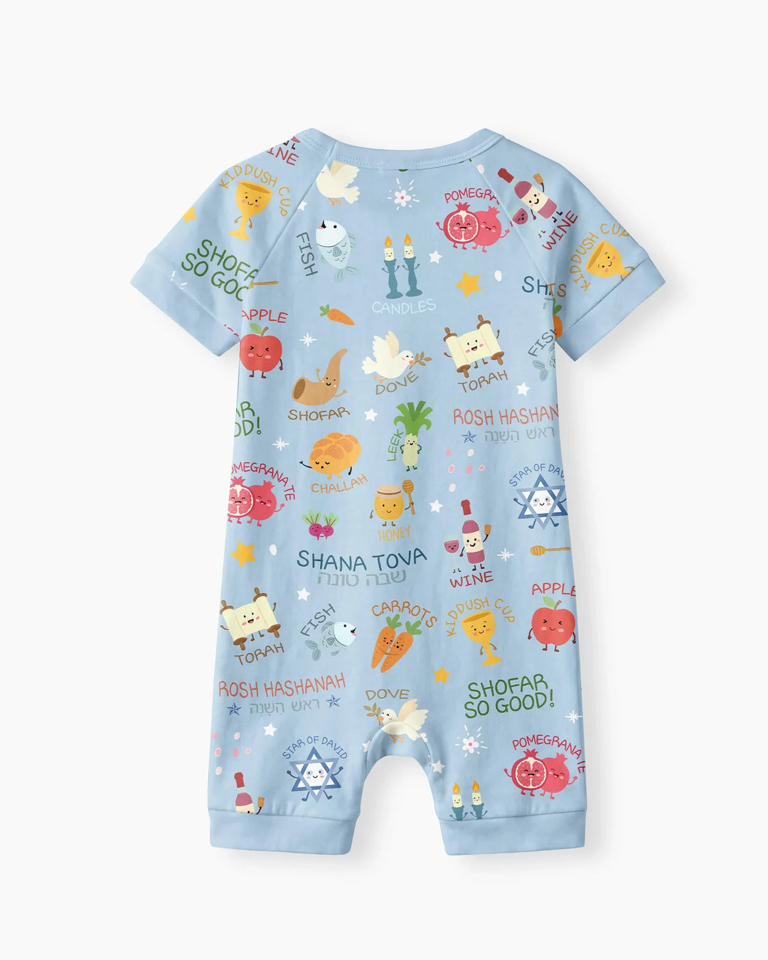 Family Rosh Hashanah Matching Bamboo Shorty Zippy