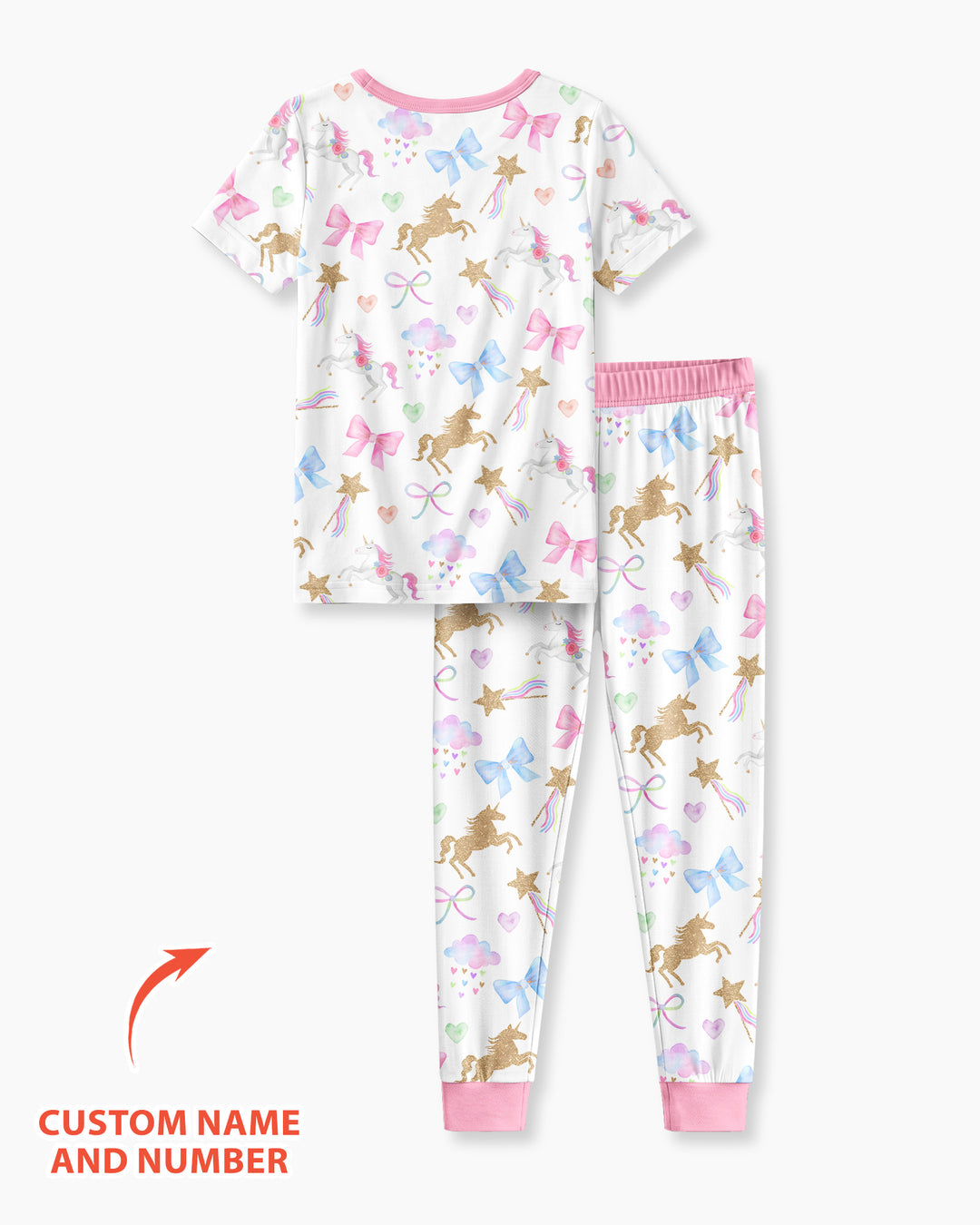 CUSTOM Template Bamboo Two Piece Short Sleeve Pyjamas Set