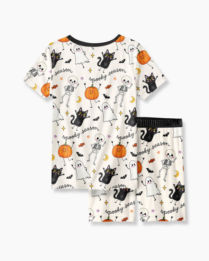 Template Bamboo Two Piece Short Sleeve Shorts Pyjamas Set