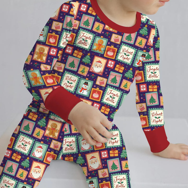Magical Christmas Night Bamboo Two Piece Long Sleeve Pajama Set