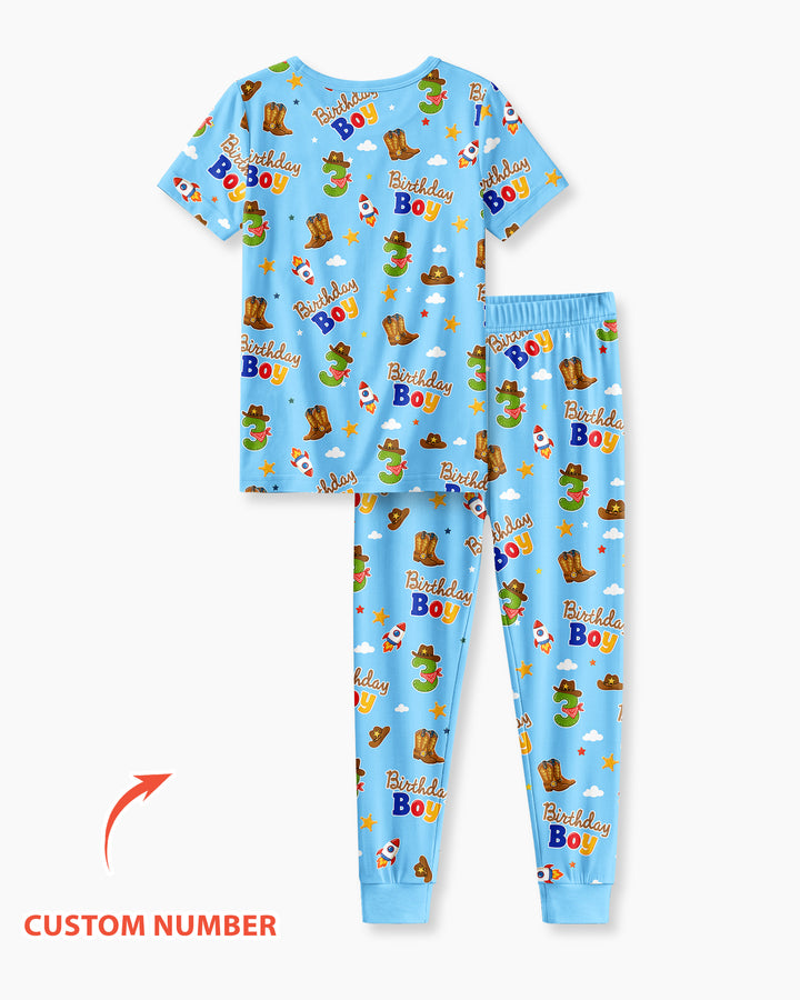 CUSTOM Template Bamboo Two Piece Short Sleeve Pyjamas Set