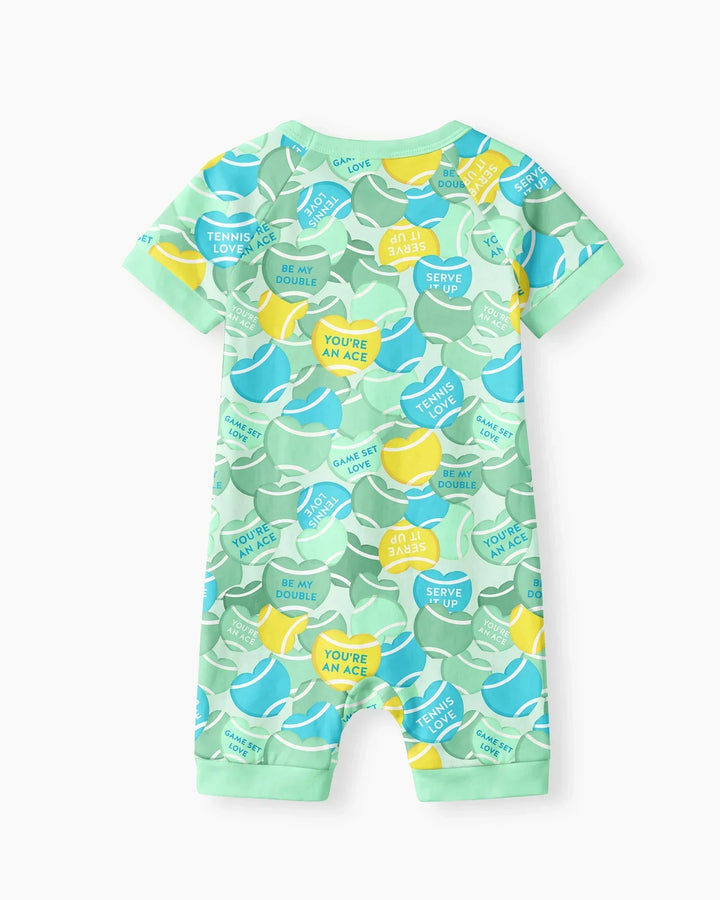 Tennis Candy Family Matching Bamboo Shorty Zippy