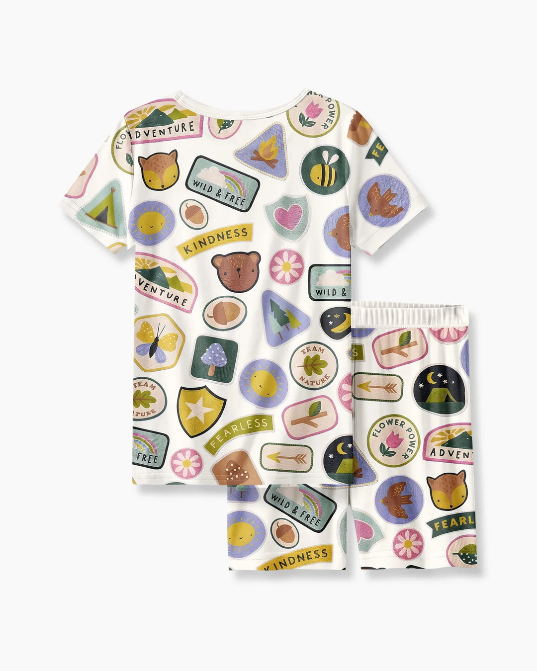 Little Explorer Bamboo Two Piece Short Sleeve Shorts Pajama Set