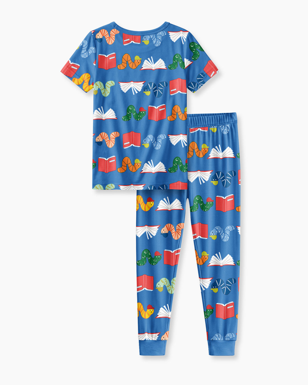 Bookworm Family Matching Bamboo Two Piece Short Sleeve Pajama Set