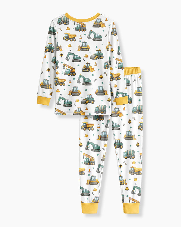 Template Bamboo Two Piece Long Sleeve Pyjamas Set