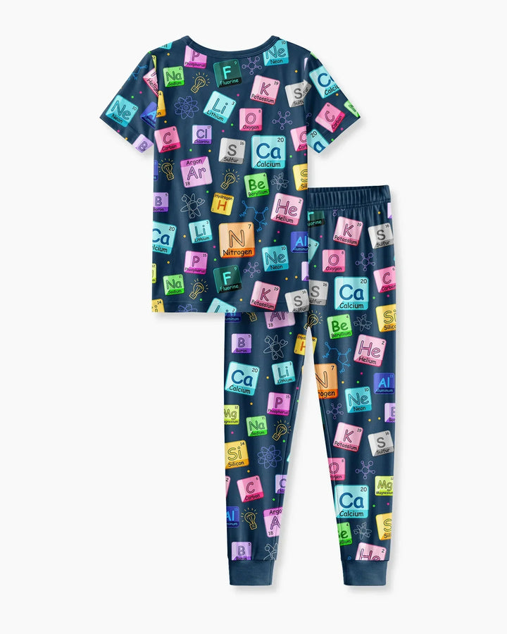 Science Elements Bamboo Two Piece Short Sleeve Pajama Set