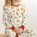 Away In A Manger Bamboo Two Piece Long Sleeve Pajama Set