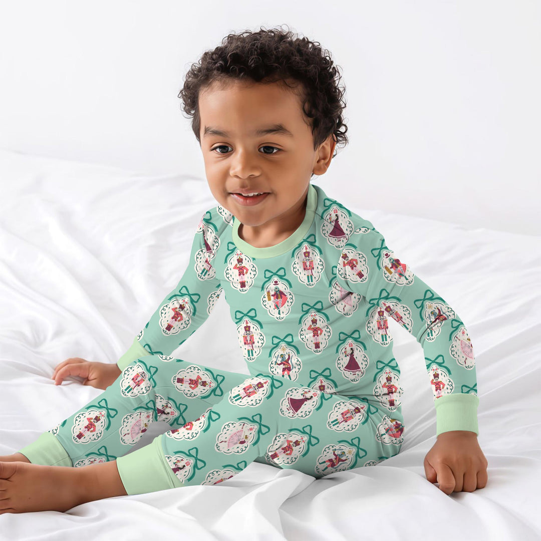 The Nutcracker Ballet Christmas Bamboo Two Piece Long Sleeve Pajama Set