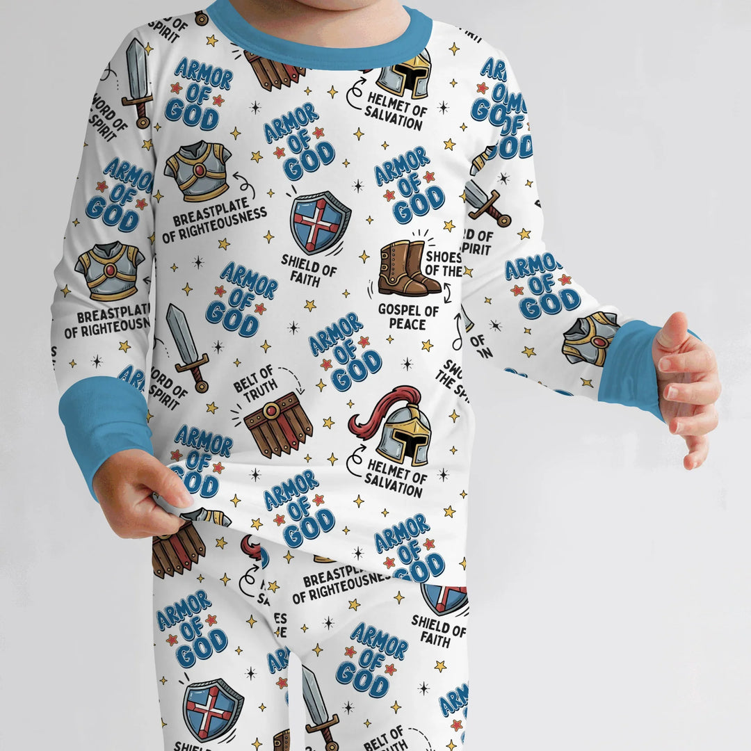 Armor of God Bamboo Two Piece Long Sleeve Pajama Set