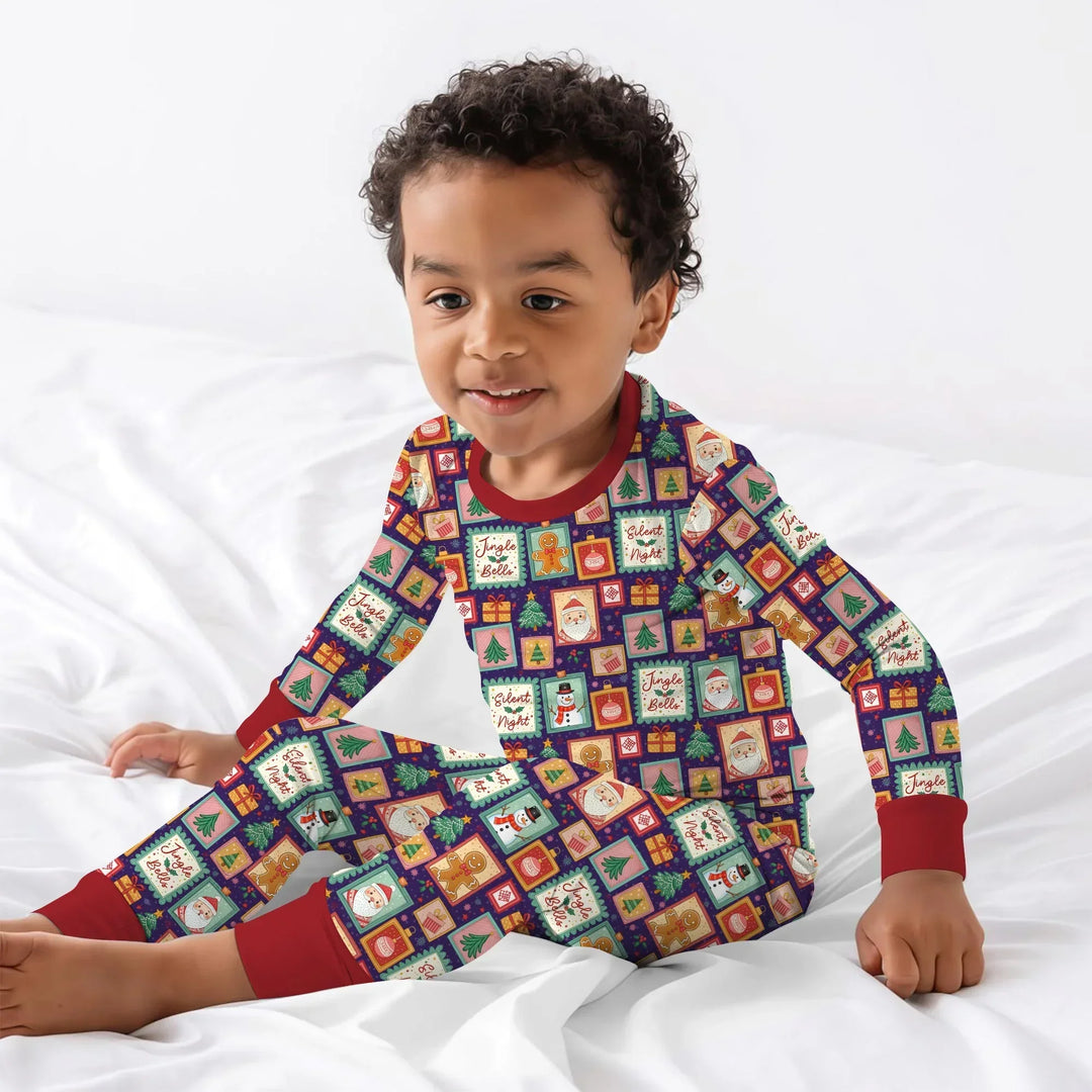 Magical Christmas Night Bamboo Two Piece Long Sleeve Pajama Set
