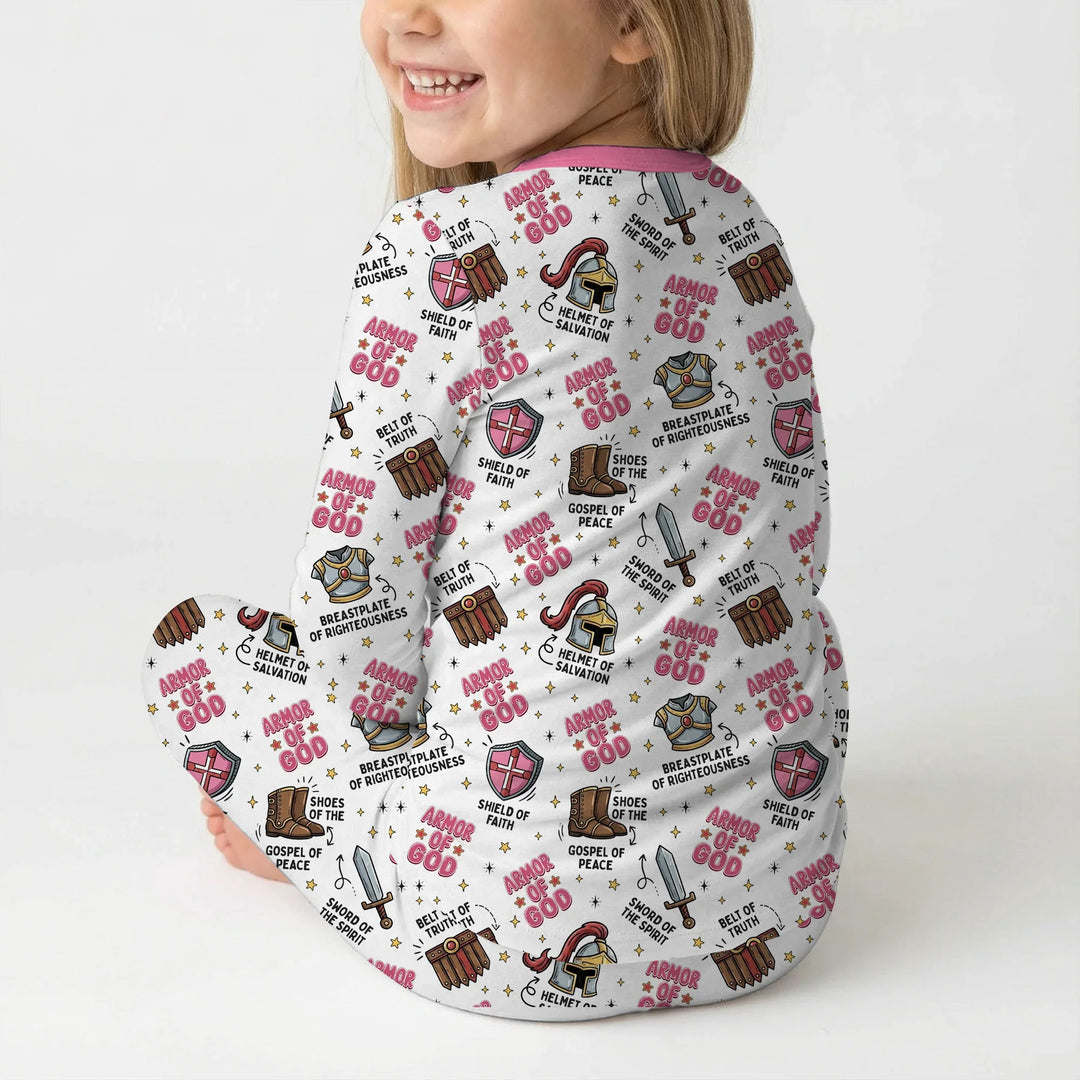 Armor of God Bamboo Two Piece Long Sleeve Pajama Set