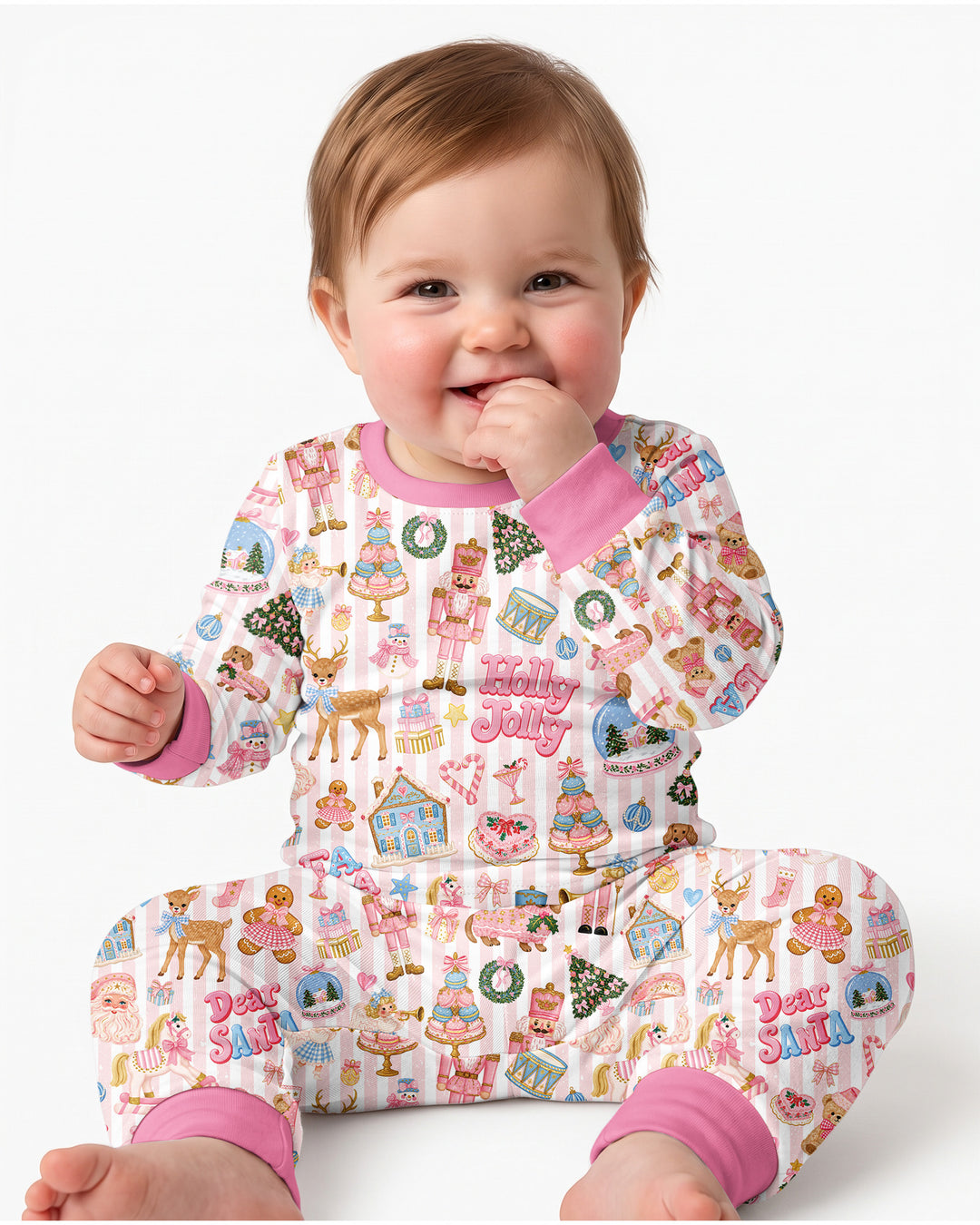Preppy Christmas Bamboo Two Piece Long Sleeve Pajama Set